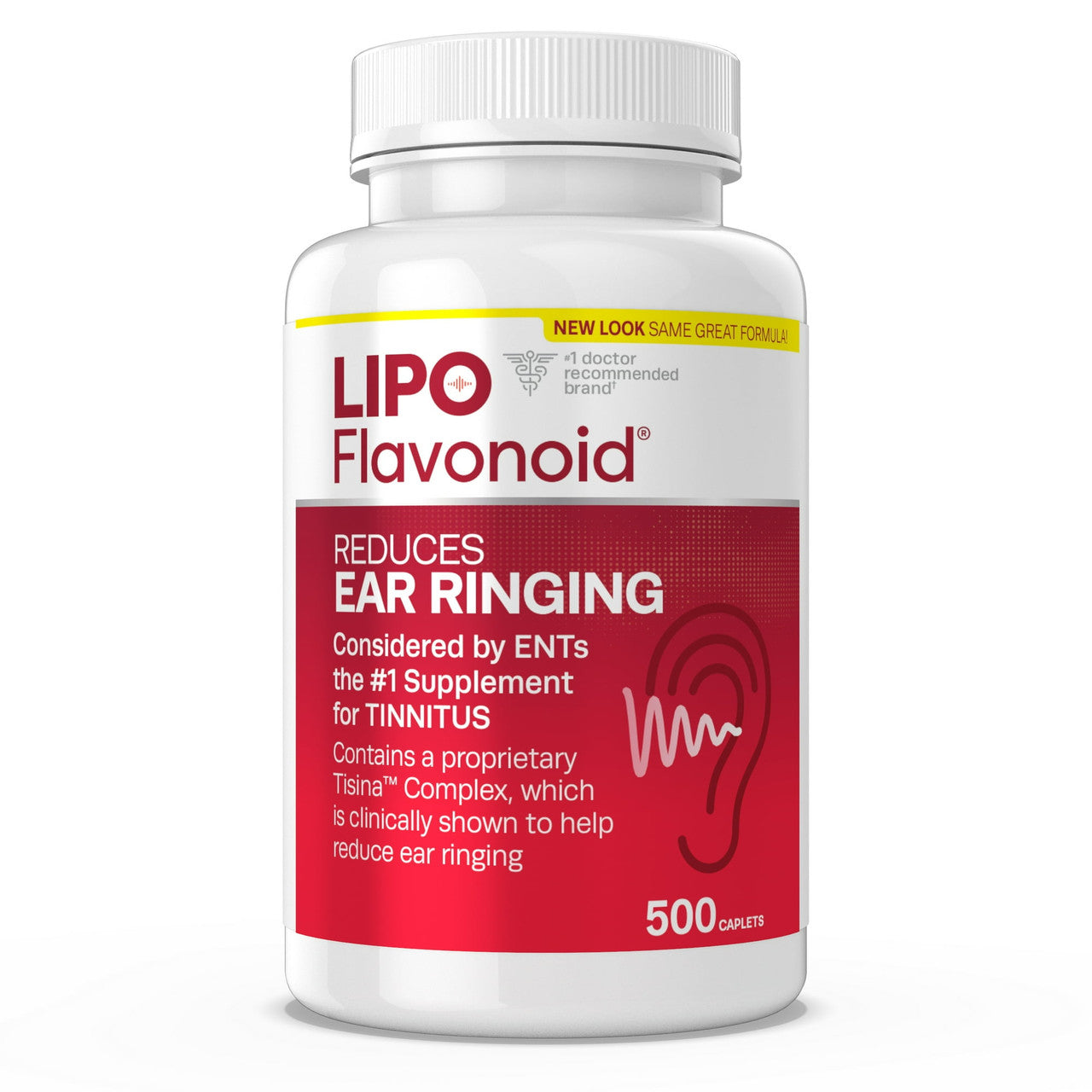 Lipo Flavonoid Plus Ear Health Supplement Caplets, 500 Ea